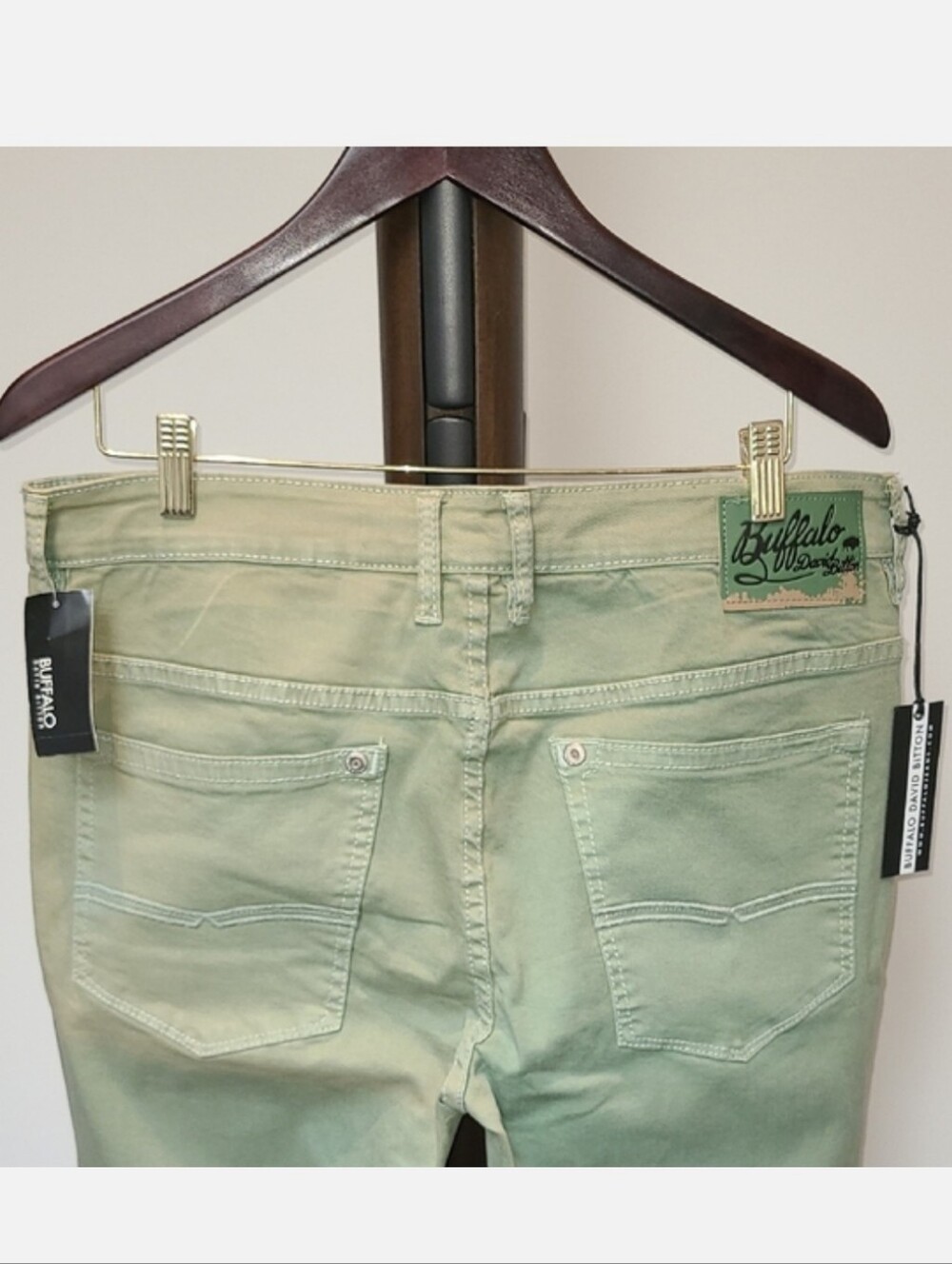 New.Buffalo David Bitton Olive Mens Jeans- Size 36.